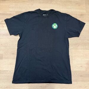 Xbox T Shirt Mens L Black Green Logo Graphic Gamer Gaming Microsoft
